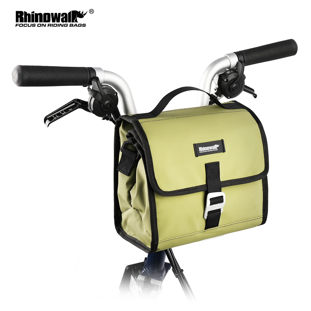 Rhinowalk Bicycle Handlebar Bag Waterproof Front Tube Cycling Bag Matte with insulation Big Capacity For MTB Road Folding bike