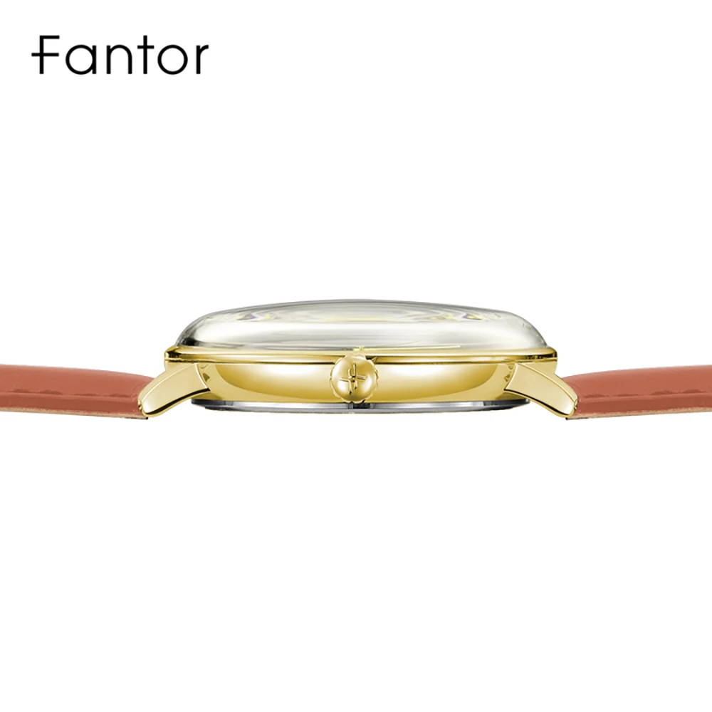 Fantor Men\'s Brand Casual Quartz Luminous Hand Classic Minimalist Man Wrist Leather Watch for Men montre homme