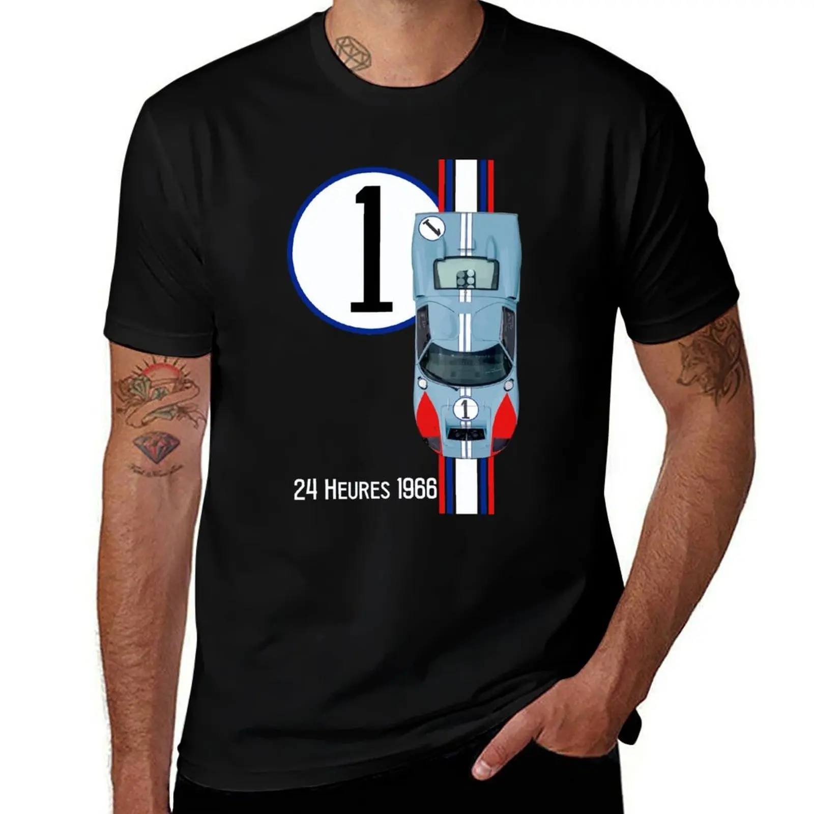 

GT40 No 1 - Winner 24 Heures 1966 - Ken Miles T-Shirt customs design your own Aesthetic clothing men clothing