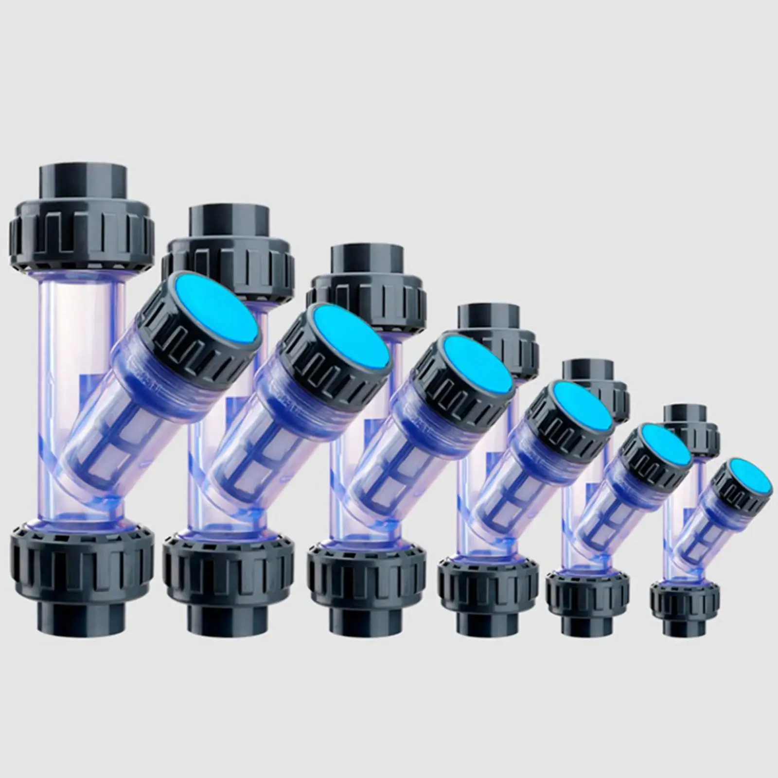 Efficient Filtrater Transparent Pipeline Y Filter Durable PVC Water Purifier for Drain Pipe Cleaning Solutions