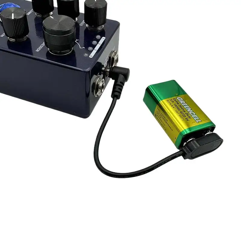 Effect Pedal 9V Battery Clip Converter Power Cable Snap Connector For Guitar Effect Pedal Battery Power Supply Adapter