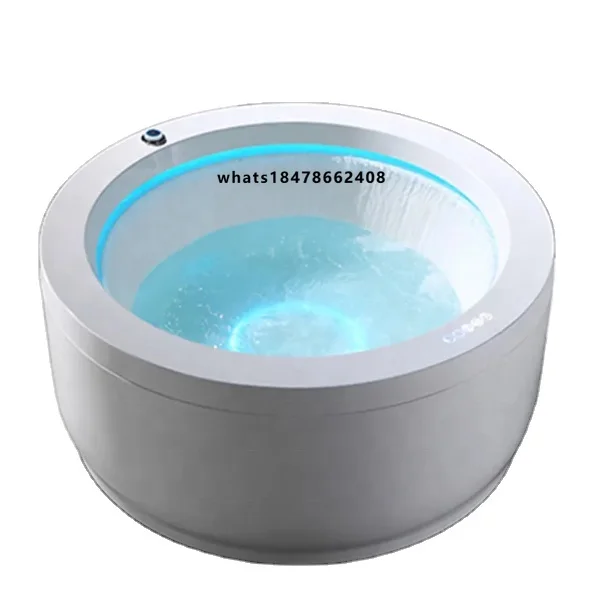 Round 2 Spa Whirlpool Spa Bathtubs Yacuzzi 360 Degree Full Waterfall PVC Wave Pool Jacuzzier Bathtub Sexy Shower Girl