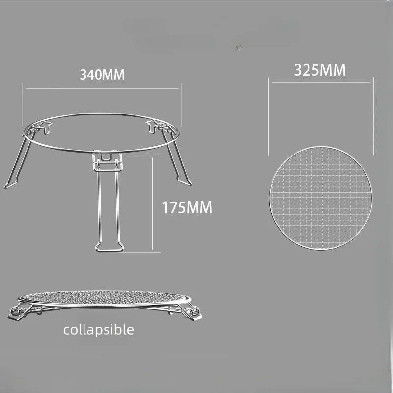 Стойка для гриля для кемпинга, уличная портативная сетка для барбекю, сетка для пикника, гриль, складная ножка, сверхлегкая решетка, стойка для барбекю, новинка
