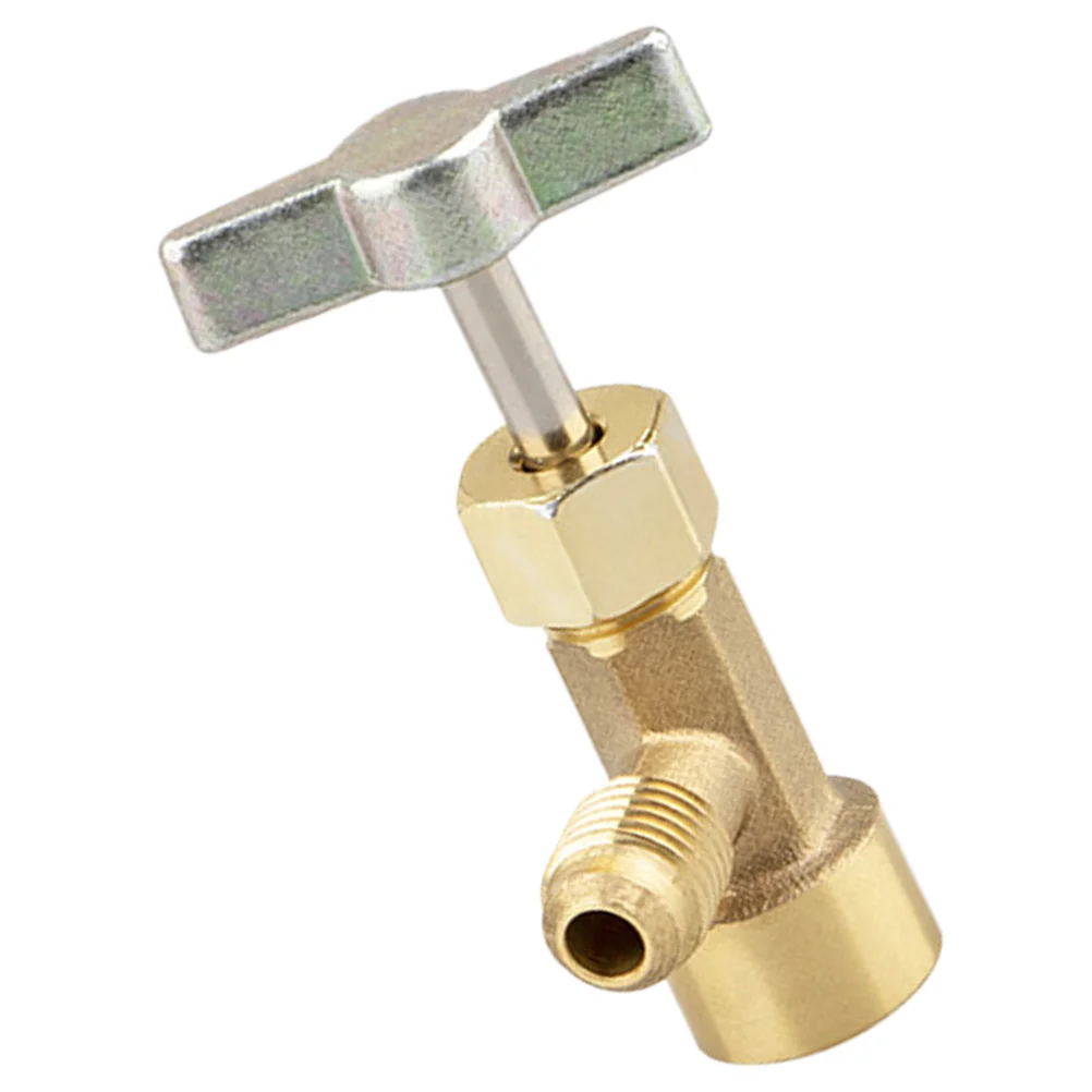 

Refrigerant Can Kit R134A Self-Sealing Valve Air Conditioner Hose Adapter Brass Connector For Car Ac Charging Tool