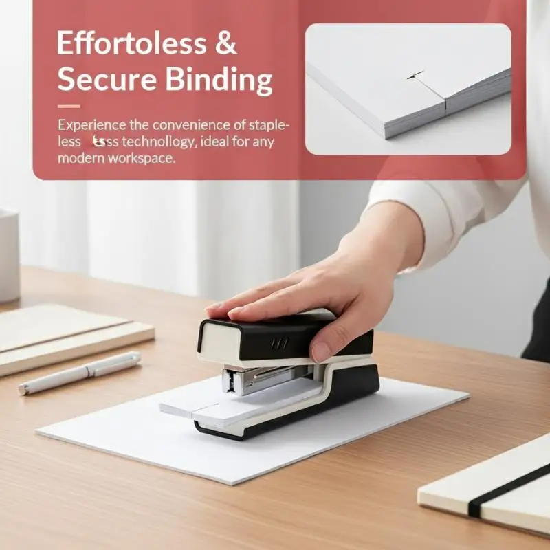 Labor-saving Long Stapler Large Size Effortless Bookbinding Machine Use 24/6 26/6 Staples for Office School