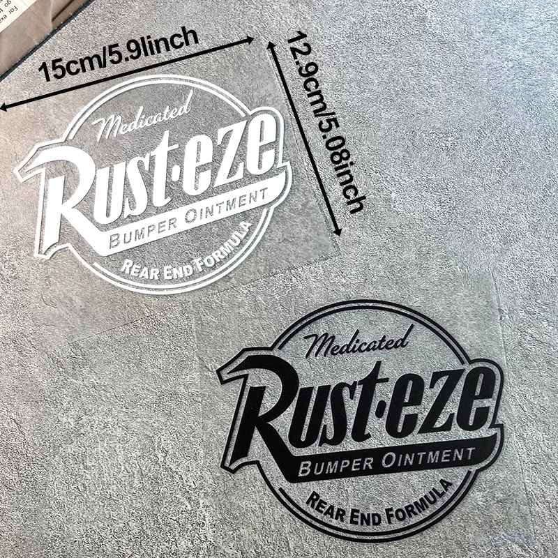 Rust-Eze Motorcycle Stickers Waterproof for Refit Motorbike Fuel Tank Fairing Scooter Vinyl Decals Car Truck Cartoon Decoration image 2