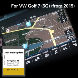 Vw Golf 7, 5GB,32GB,v19,2015用のGPSナビゲーション付きSDカード