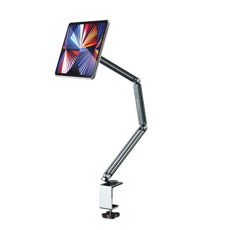 Portable Monitor Holder Aluminum Alloy Folding Arm Magnetic Construction 14 15.6 17.3 Inch Monitor Mount