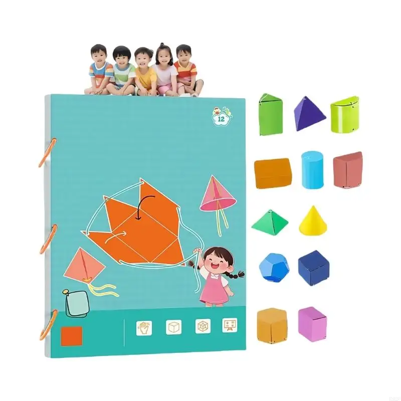 Hands on Geometric Activity Book With Folding Geometric Model For Kid K92C