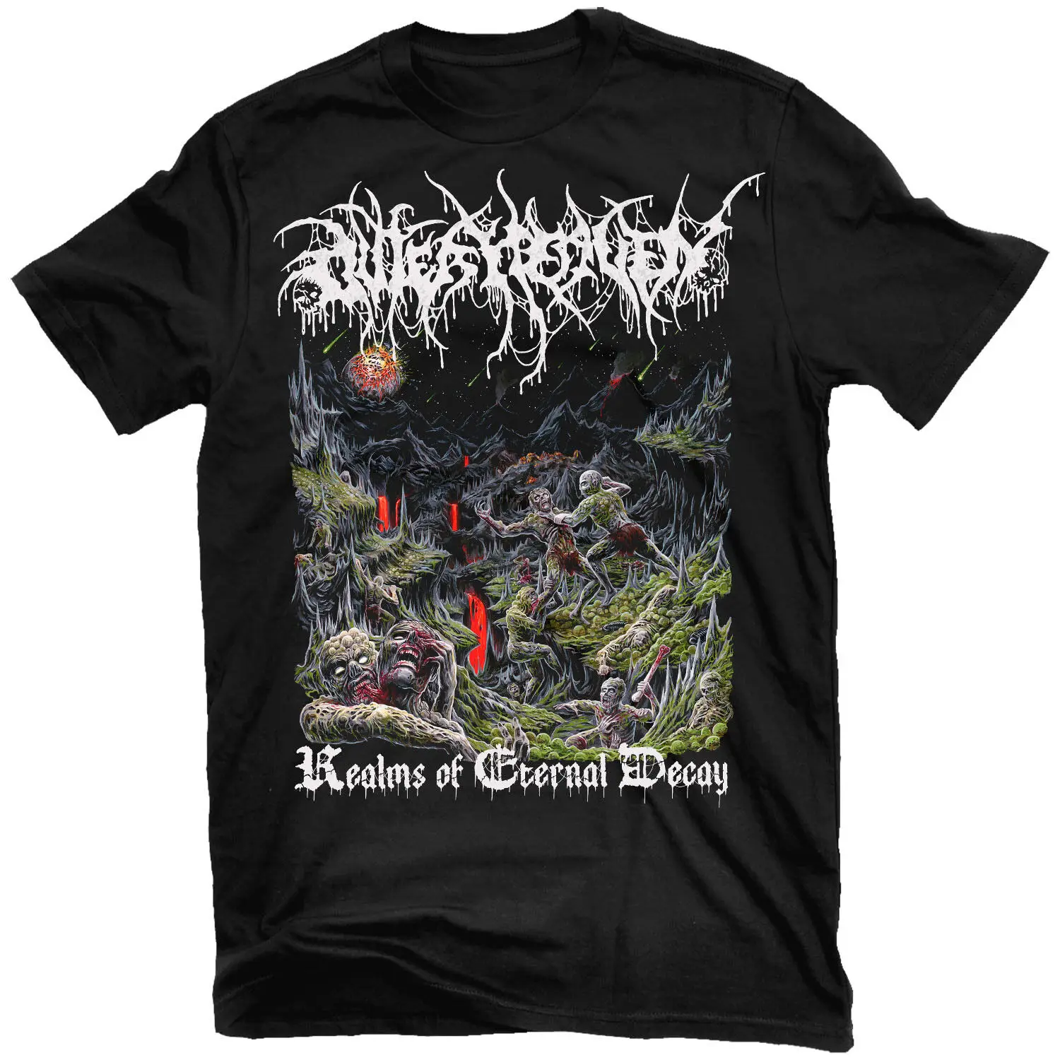 OUTER HEAVEN Realms Of Eternal Decay T-Shirt NEW! Relapse Records TS4561