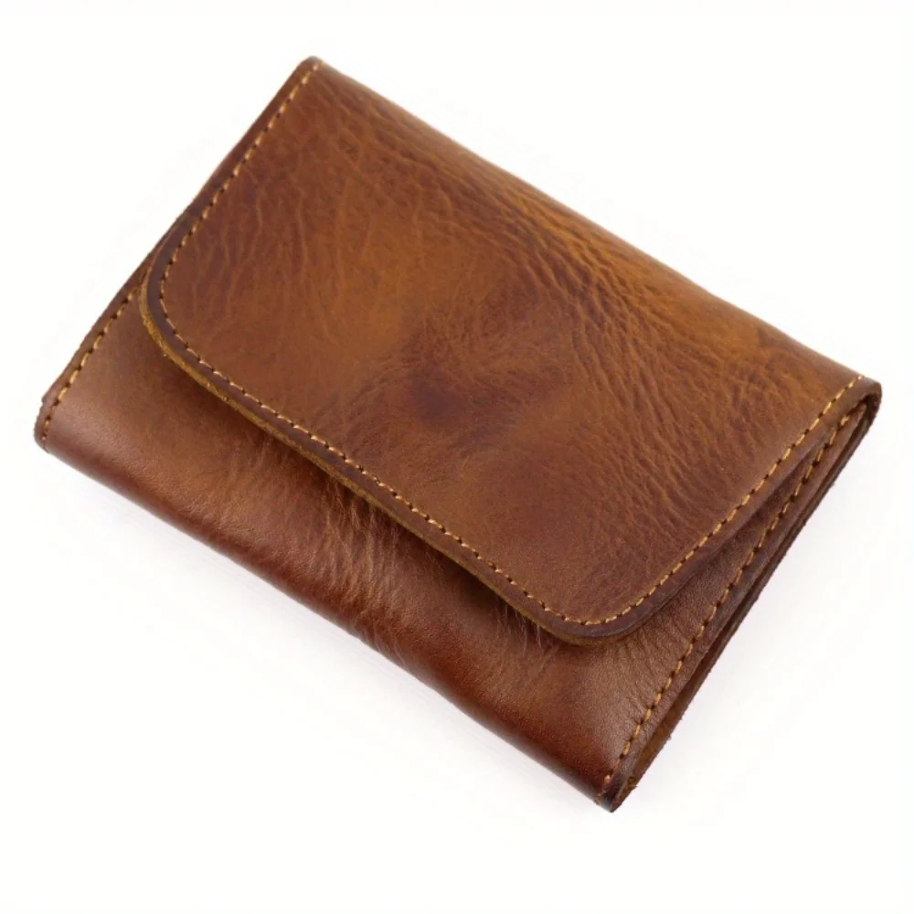 First layer cowhide vegetable tanned leather Viking wallet card bag creative multi-functional change bag driver's license cover