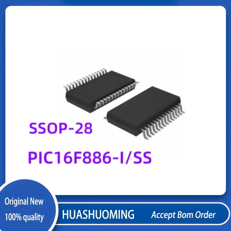 10Pcs/Lot  New  PIC16F886-I/SS PIC16F886 SSOP28  PIC16F886-I/SO PIC16F886 16F886