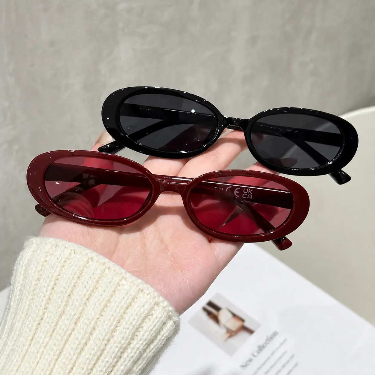 Retro Oval Sunglasses Multiple Color Options Pc Frame Sunglasses Unisex Sunglasses Certified For Outdoor Daily Wear Party