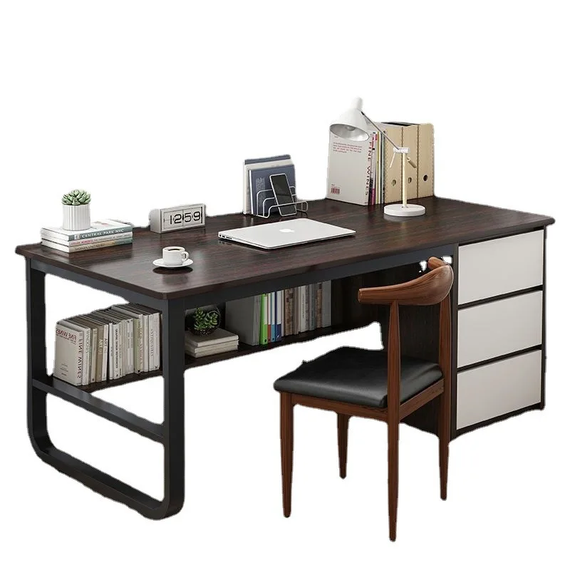 Desk Computer Desk Desktop Simple Home Student with Drawer Writing Bedroom WritingOffice Storage Table