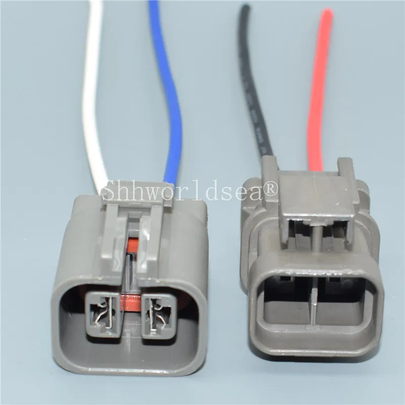 Shhworldsea 2Pin H20 6.3MM Generator Auto Wire Heavy Current Connector MG-MG7 Air Cooler Fan Plug 7122-6224-40 7223-6224-40