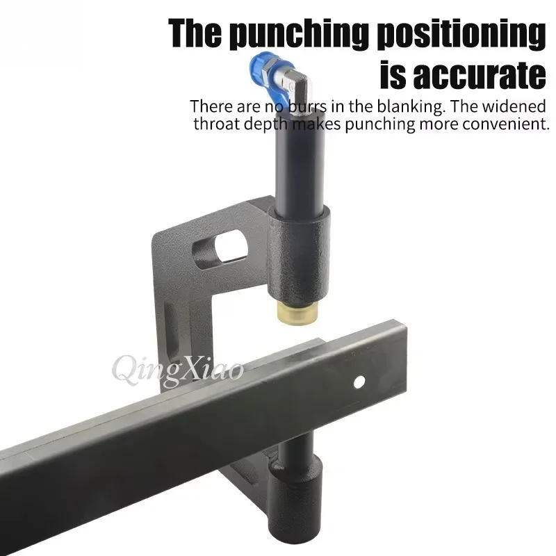 Channel Steel Z Steel Hydraulic Hole Puncher High Reach Extra Large Throat Depth For Purlin Cable Tray Guardrail Punching
