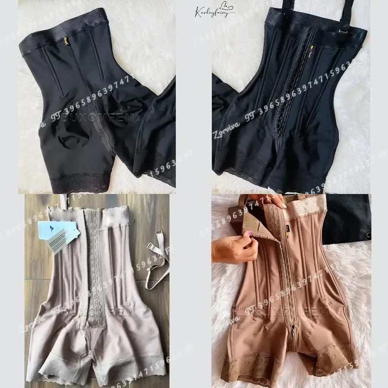 Colombian Fajas with Bones Invisible Front Breasted Open Chest Shaping Body Shaper Postpartum Women Underwear