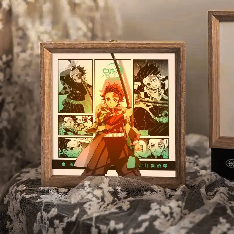 

Demon Slayer Muichirou anime cartoon cute lighting artwork 2D poster bedroom atmosphere small night lamp desktop decoration gift