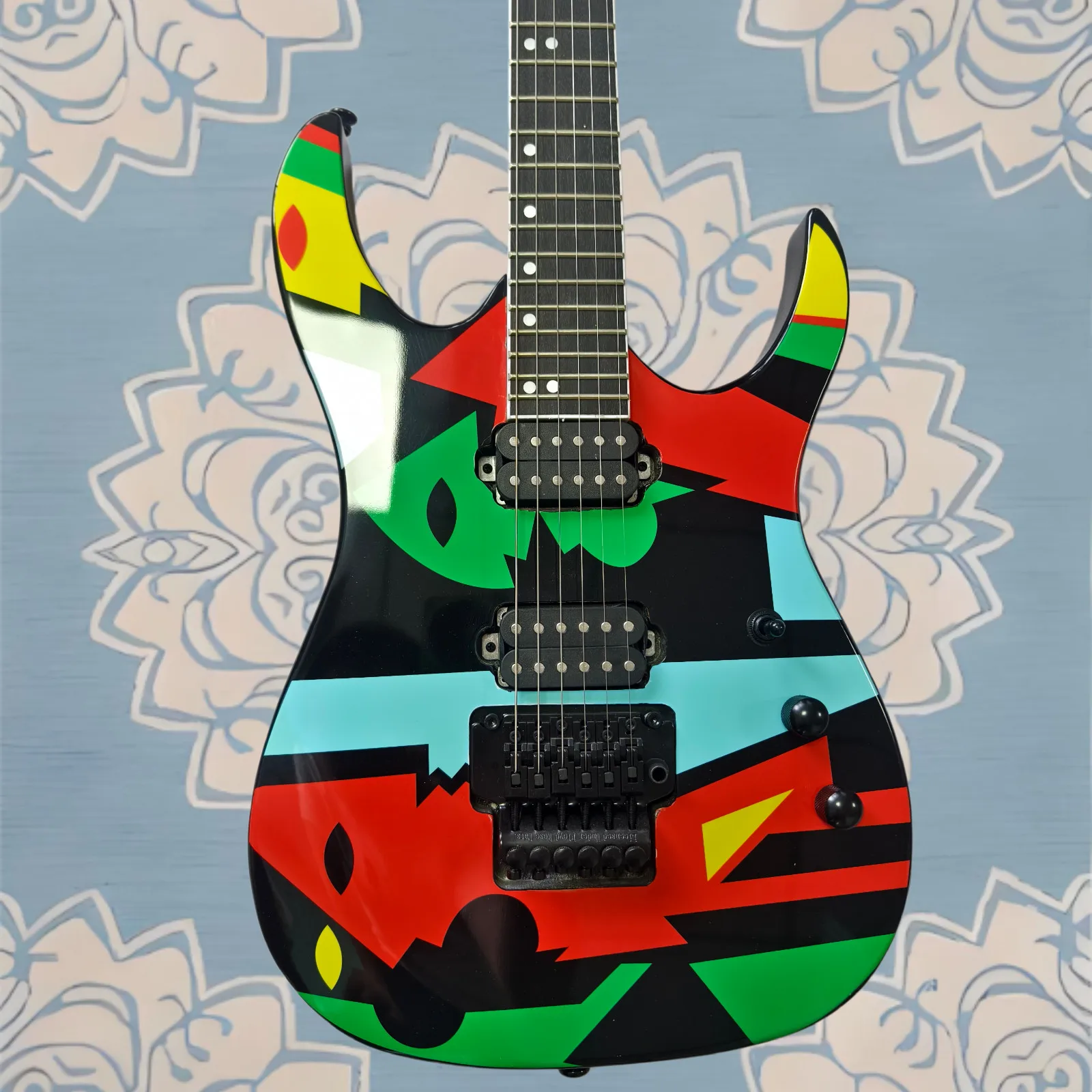 Performance 6 String Guitar Body Base Colorful Geometric Abstract guitar