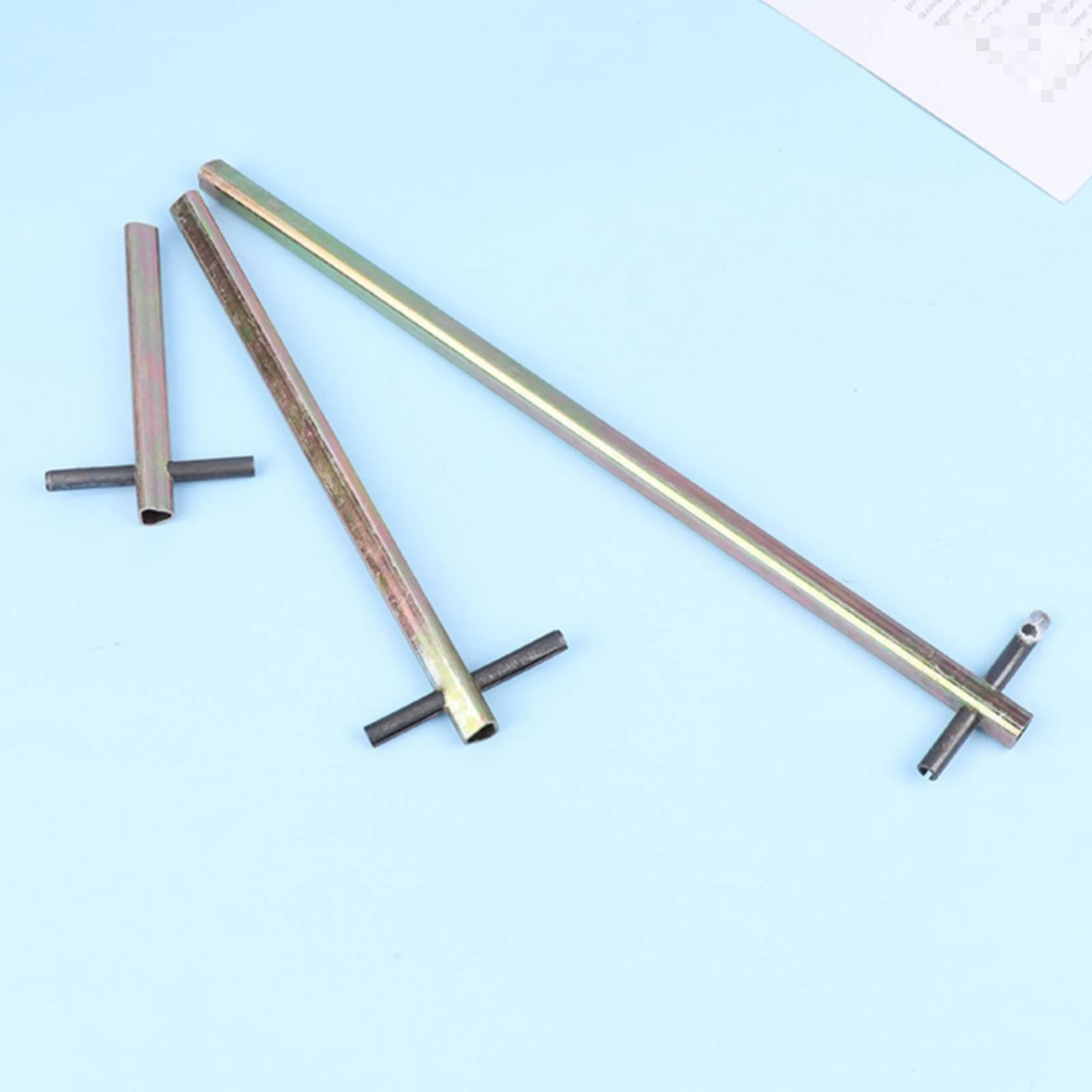 Triangular Elevator Door Key Hollow Metal Elevator Triangle Key Slim Lightweight for Maintenance Workers Emergency Responders