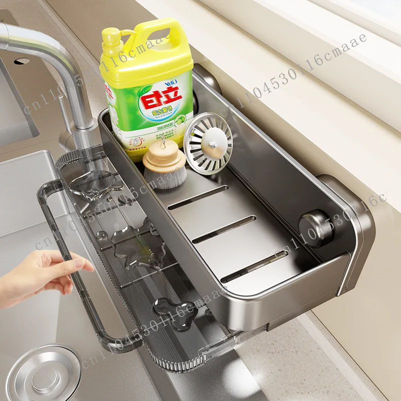 Kitchen rack, rag storage, suction cup, drain rack, no punching, wall hanging, detergent faucet, sink artifact