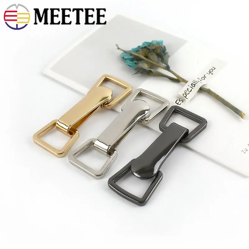 Meetee 1/2/3/4/5Pcs Metal Coat Button Down Jacket Decor Clasp Buckles Women\'s Clothing Belt Buckle Hardware Sewing Accessories