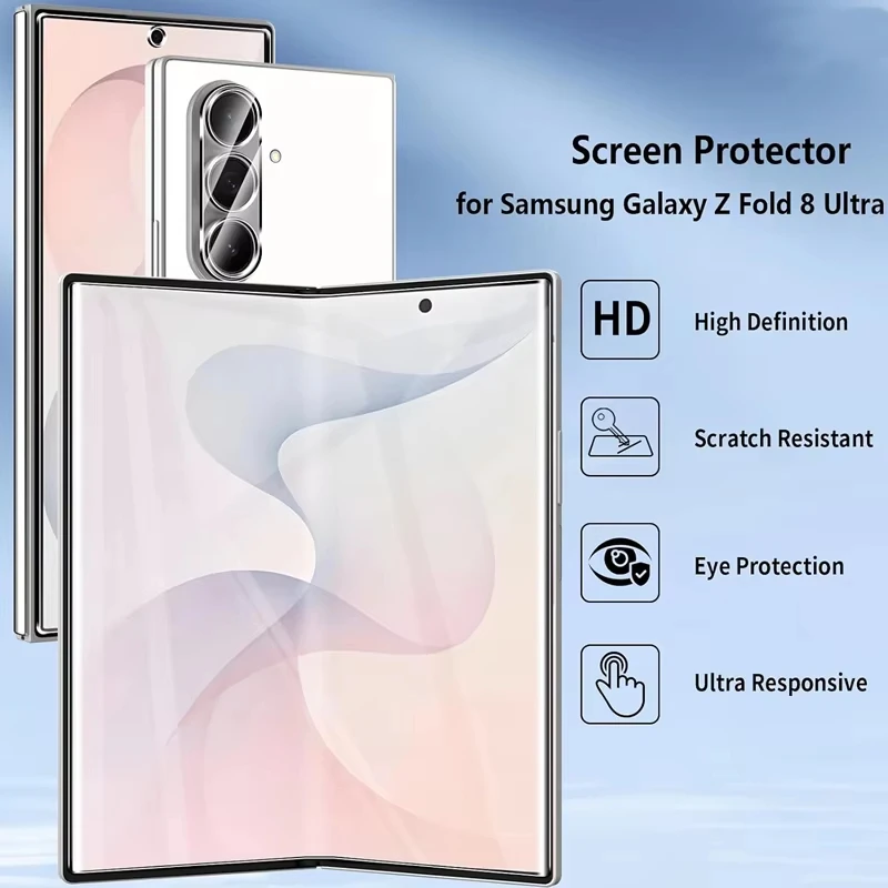 9in1 HD Hydrogel Film For Samsung Galaxy Z Fold 8 Ultra 7 6 5 Fold8 7 Front Back Inner Screen Protector For Z Flip 8 6 5 7 FE