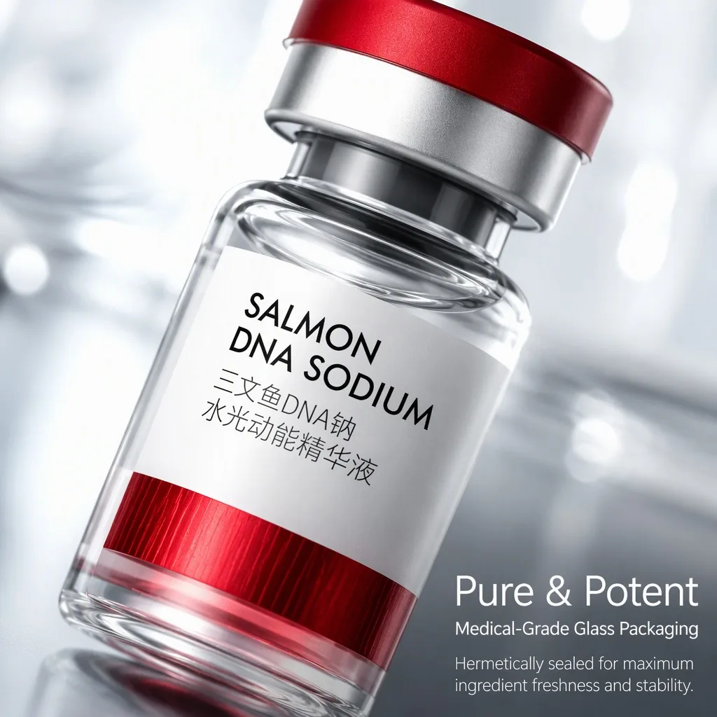 Korean Salmon DNA Sodium Anti-aging Anti-wrinkle Ampoule Serum Collagen Essence Smooth Fine Lines Firming Brightening Face Care