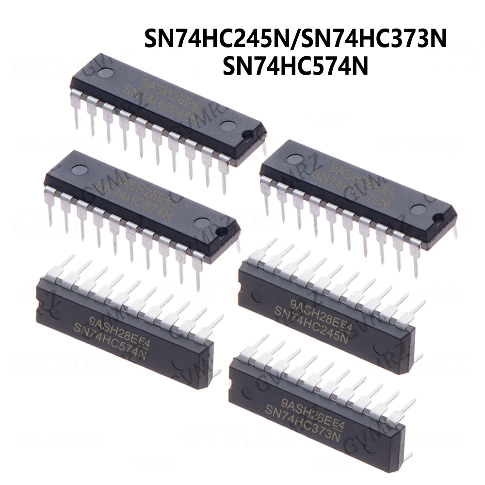 10PCS SN74HC245N DIP20 SN74HC373N 74HC373N 74HC574 SN74HC574N Bus transceiver Tri-State Octal Bus 74HC373N 74HC574