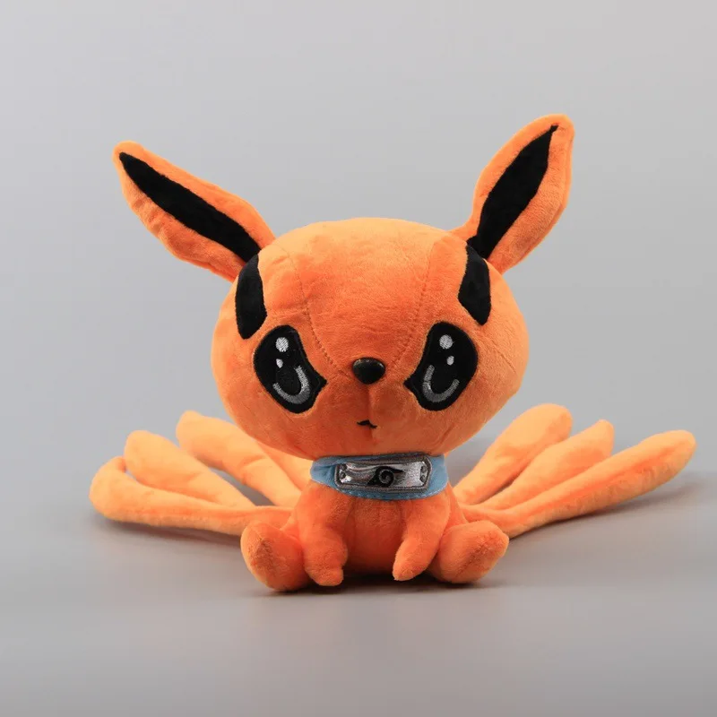 Kurama boneca de pelúcia dos desenhos animados brinquedo bonito macio recheado kyuubi raposa boneca de pelúcia para crianças presente aniversário 20cm