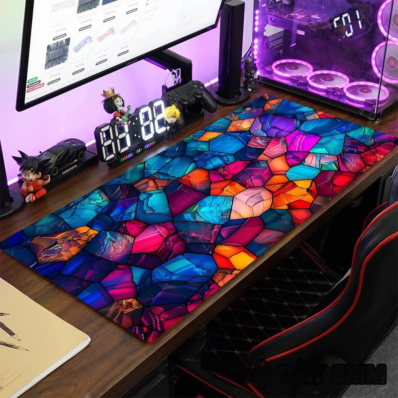 

Geometry Deluxe mouse pad Art Player Games Mechanical Keyboard pads Office accessories Desk mat Rubber non-slip writing mats XXL