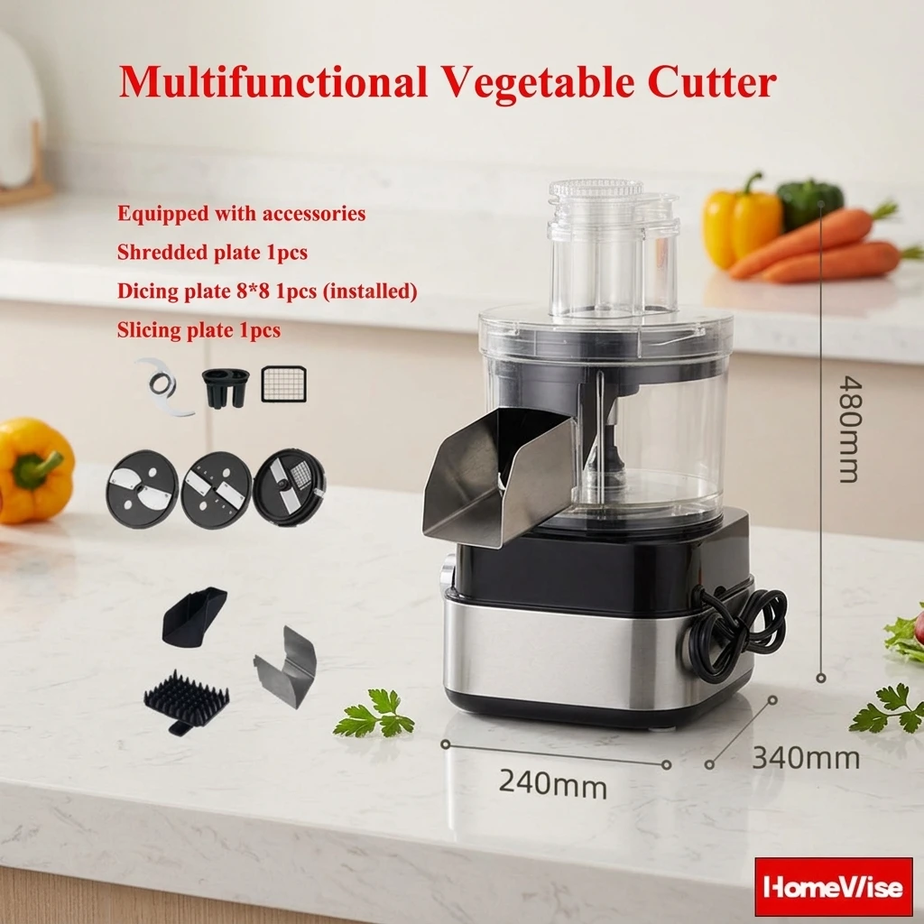 HomeWise DE4119 Multi-functional Vegetable Cutting Machine Dicing Maker Vegetable Cutter Slicer Dicer Shredder Slicer