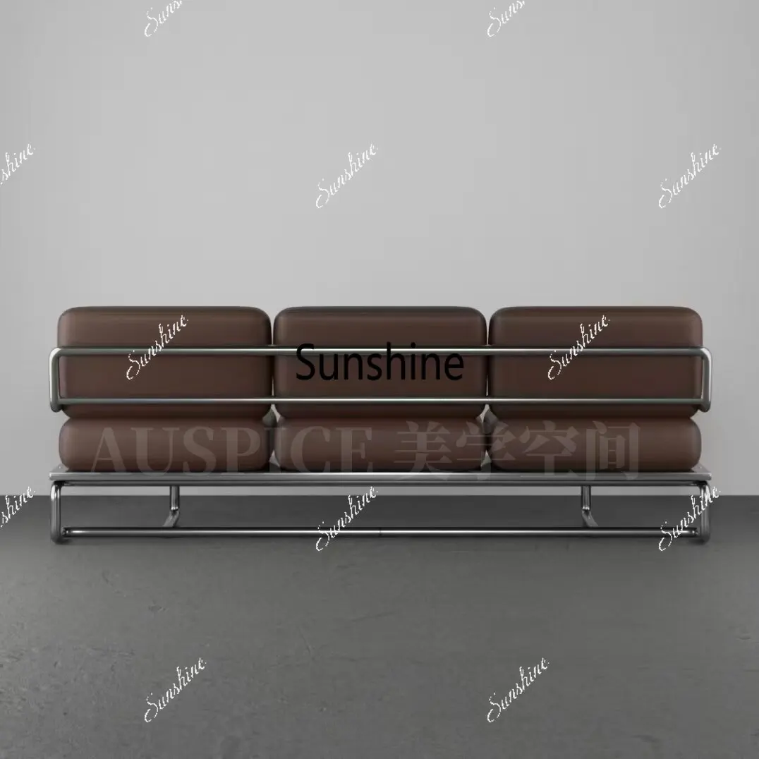 Medieval style design stainless steel niche treasure living room sofa