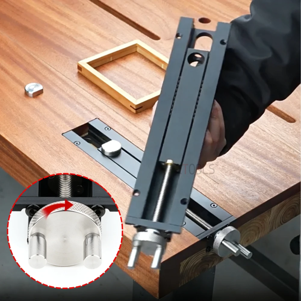 

Handwheel Operated Desktop Clip Aluminum Alloy Woodworking Table Auxiliary Fixing Pliers Multi Functional Hardware Tools 1 Piece