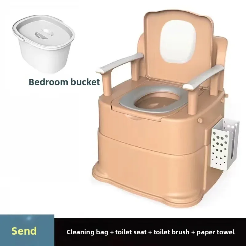 Movable toilet elderly toilet portable pregnant women household adult squatting chair stool the elderly indoor