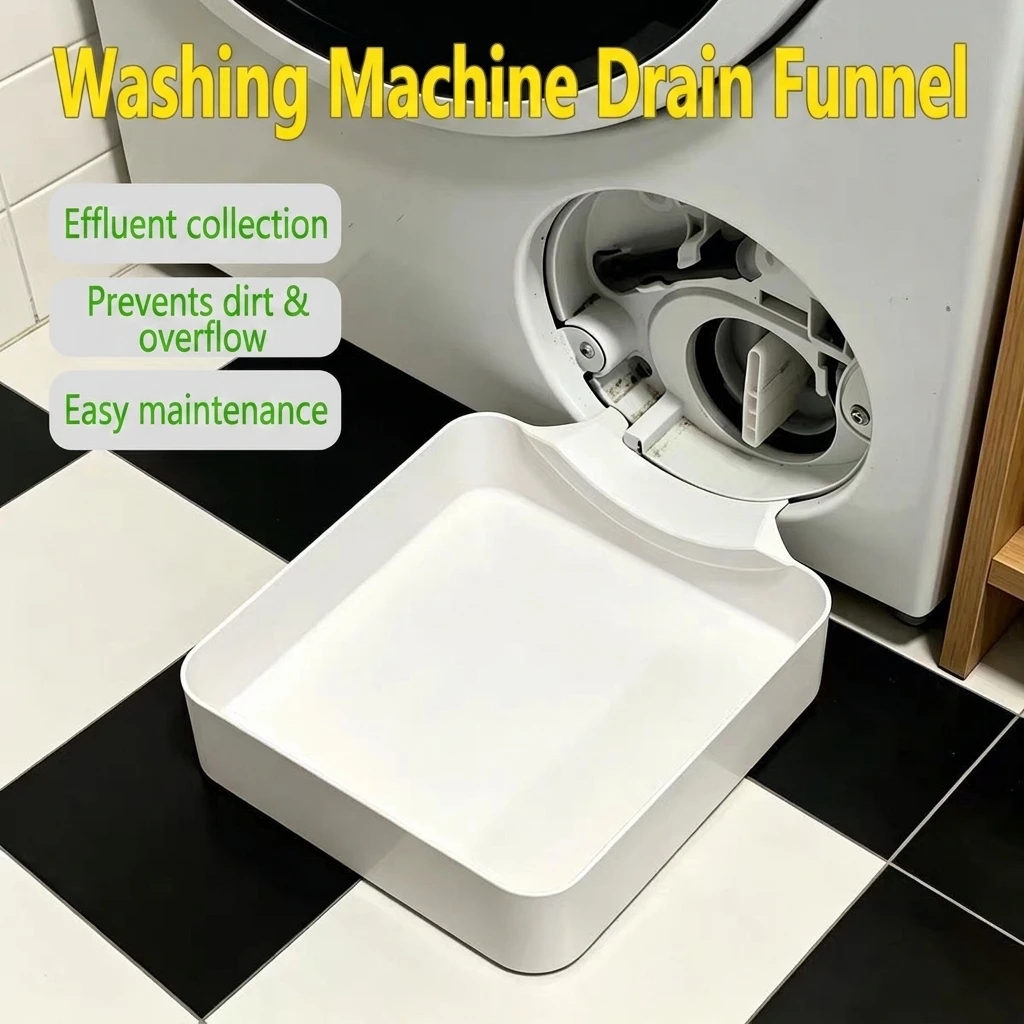 Washing Machine Drain Water Collection Tray Lint Foreign Object Collection Drip Tray Clean Laundry Part Appliance Accessories