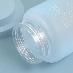 زجاجة مياه رياضية خارجية 750 مل / 2000 مل كوب بلاستيكي مقاوم للتسرب مع قش وزجاجة ترطيب السفر الإبداعية أفضل 10 زجاجات مياه مبيعا مع ساعات - رقم 5