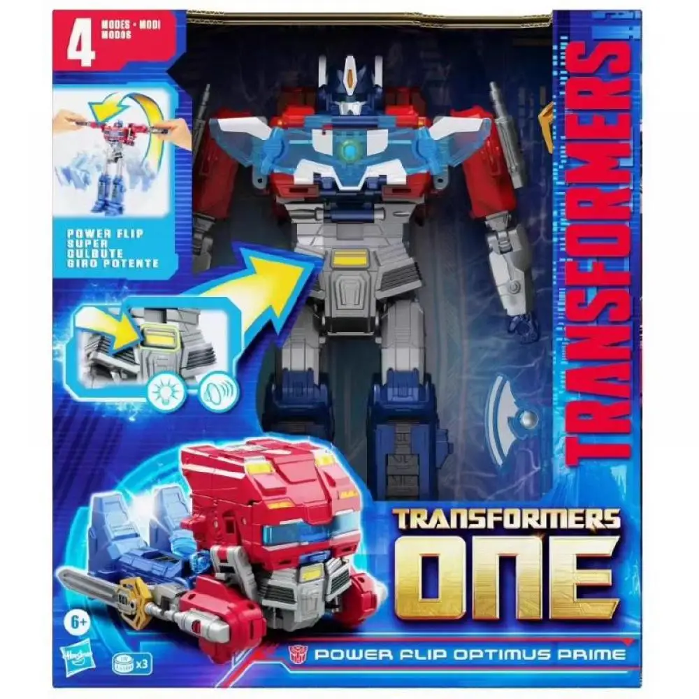 

Original Classic Hasbro Transformers Energy Upgrade Flip Transform Optimus Prime Cartoon Anime Mobile Doll Model Birthday Gifts