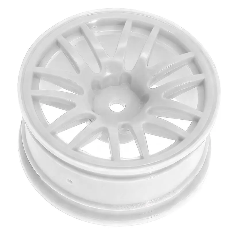 A93E-For Tamiya XV02 TT02 Sakura D5 MST Redcat 4Pcs 52Mm 1/10 Scale RC Drift Car Wheels(Rims) Plastic Hub Set Green