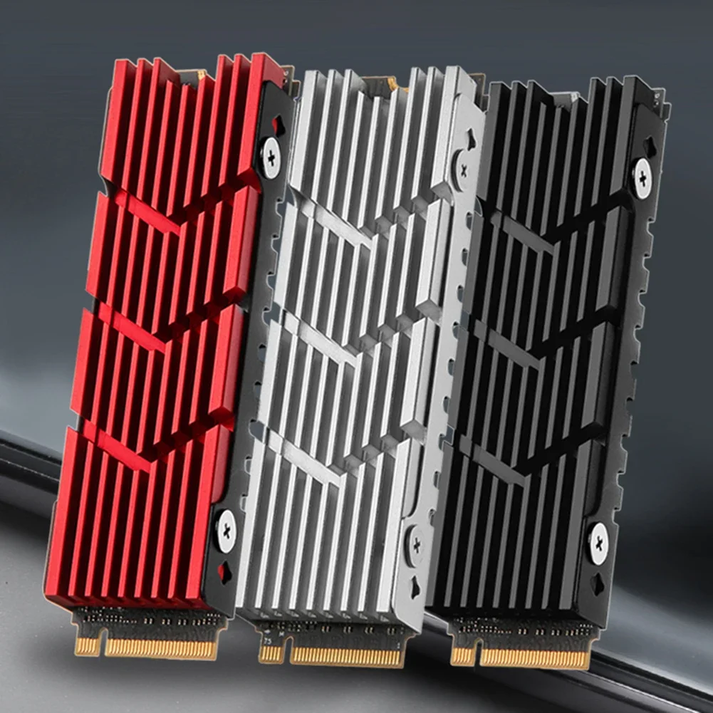 

Кулер для M.2 NVMe SSD, радиатор из алюминиевого сплава, обеспечивает охлаждение высокоскоростных SSD-накопителей 24/7
