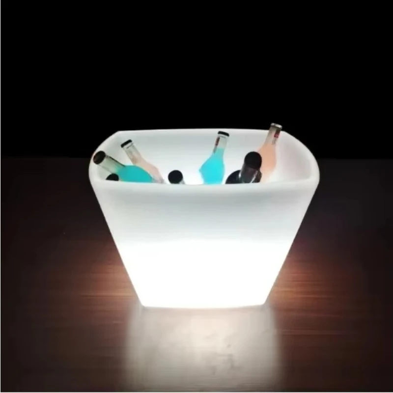 Large 12l outdoor diode ice bucket gold bar party ice bucket ip65 waterproof