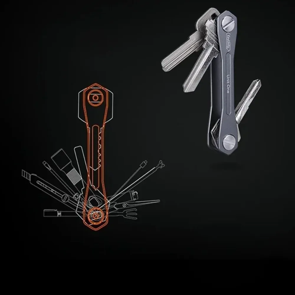 Metal Key Clip Smart Keychain Mini Keychain Compact Key Decorative Holder Clip Home Storage  Aluminum Organizer  Outdoor