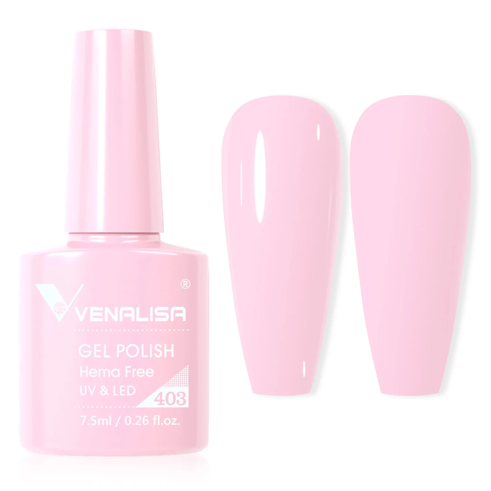 VENALISA Nail Gel Polish 7.5ml TPO/HEMA FREE Christmas Red Sparkle Sequin  Color Gel Semi Permanent Soak Off UV LED Gel Polish