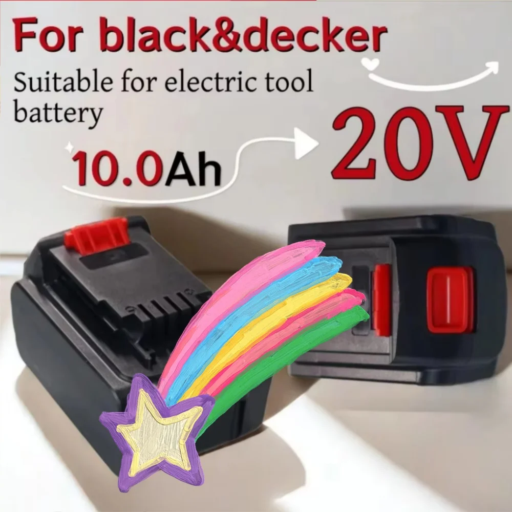 

For Black&Decker LB20 LBX20 LBXR20 18V 20V 8000mAh Li-ion Rechargeable High Capacity Battery Power Tool Replacement