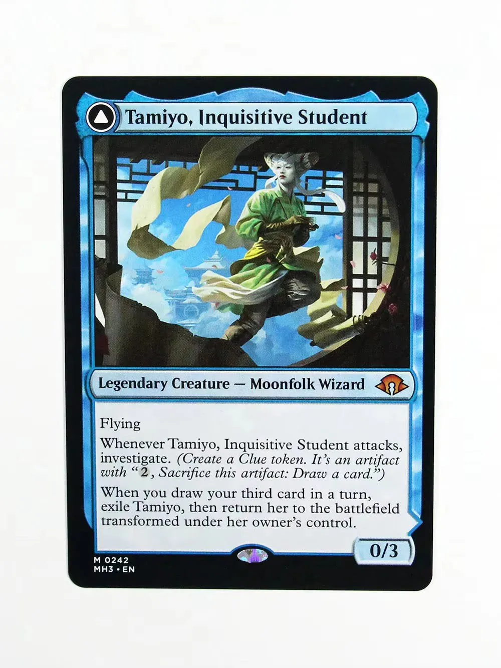 Tamiyo, Inquisitive Student (MH3) Holo TCG magisches Kartenspiel Top-Qualität Proxy Spielkarten Brettspiel Sammelkarten Proxy