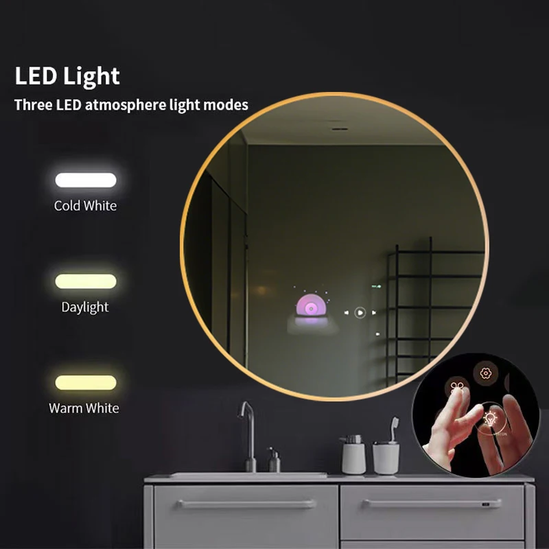 LED Mirror WIFI Magic Mirror With Waterproof Android 11 Smart Touch Interactive Bathroom Mirror For Apartment Hotel Project