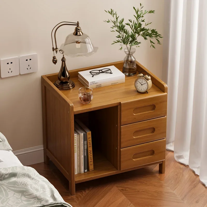 Bedroom bedside table, locker, simple drawer storage cabinet, household small bedside table, simple shelf, multi-function