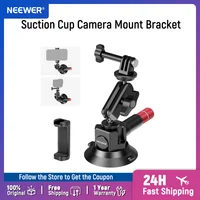 NEEWER Soporte de montaje para cámara con ventosa de 3 ""con brazo mágico con cabeza de bola soporte de coche de liberación rápida para iPhone DJI Insta360 CA104