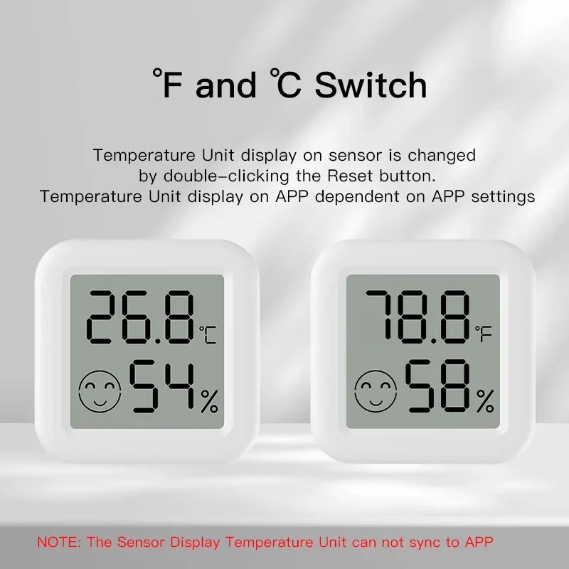 Tuya Zigbee 3.0 Temperature Humidity Sensor APP Remote Control Thermometer via Smart Life For Smart Home Work With Yandex Alexa