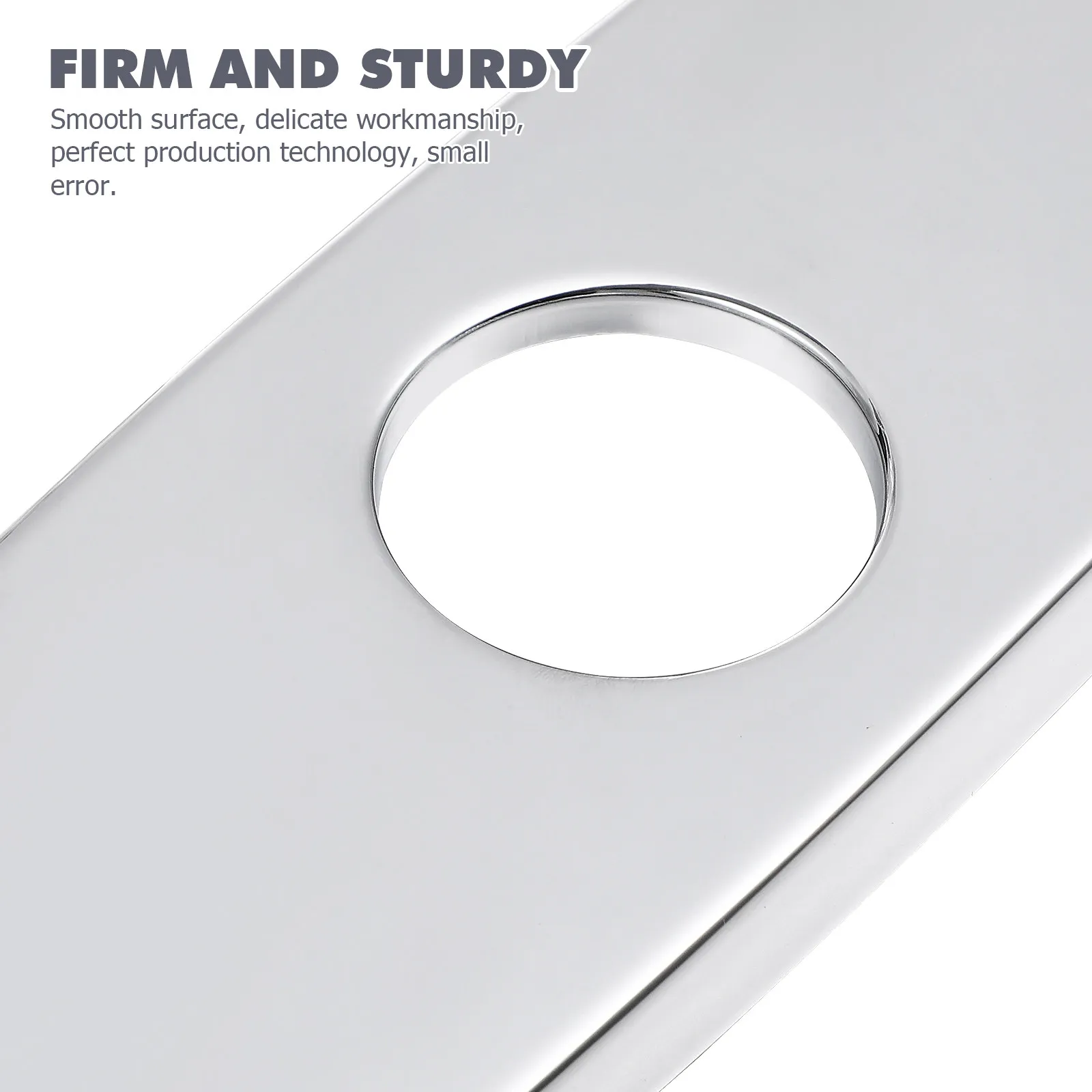 

Накладка на кухонный смеситель из нержавеющей стали, 8 дюймов, для отверстия под раковину, гальванизированная, декоративная накладка на смеситель, маскировочная пластина для смесителя